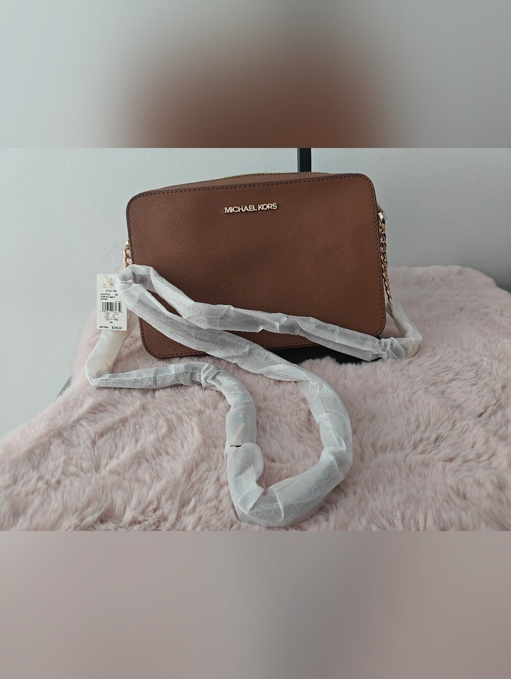 Michael Kors Brown Leather Crossbody Bag